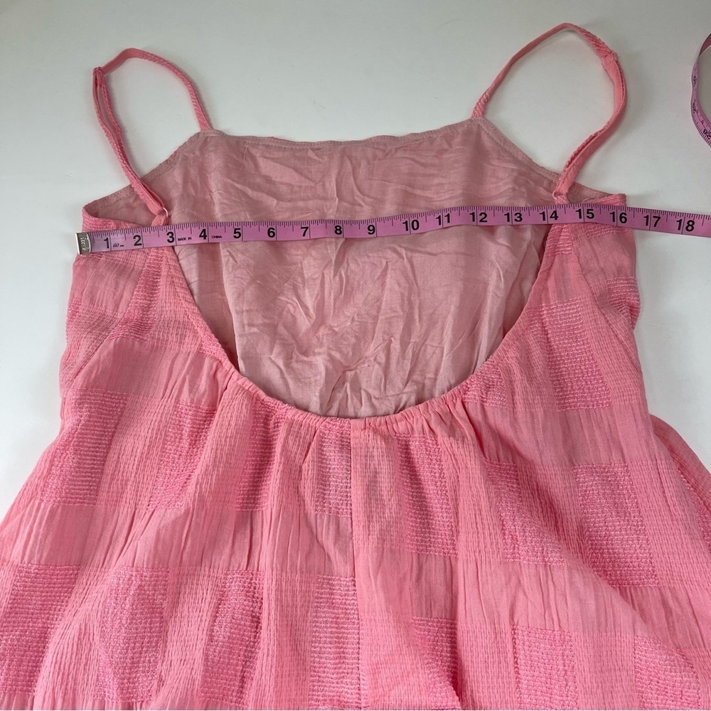 Frnch Maxi Dress Womens Medium Pink Sleeveless Cotton Blend Scoop Back NWT NEW - Picture 10 of 10